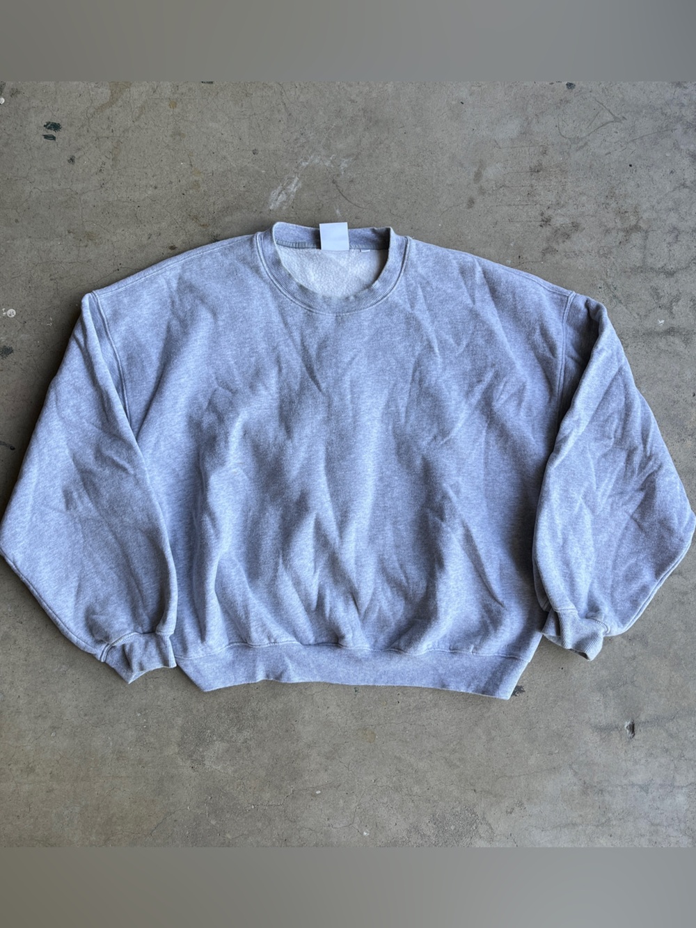 Aritzia Light Gray Crewneck Sweater